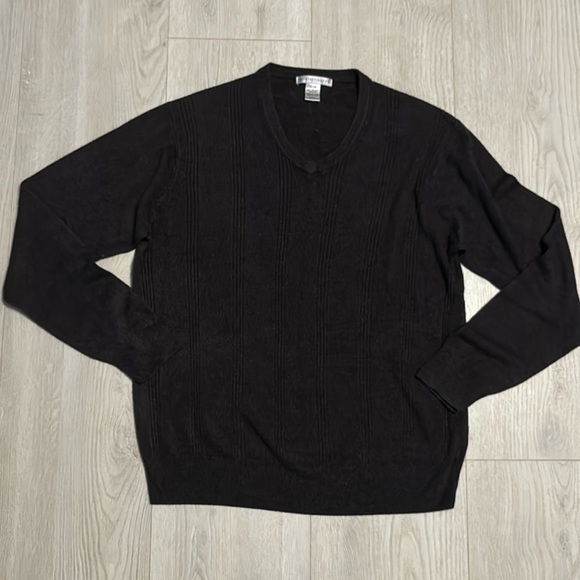 🔥BUNDLE SALE Mens XL Geoffrey Beene acrylic crew neck sweater - Picture 1 of 4